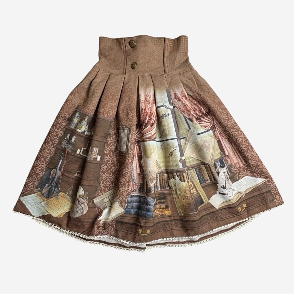Alice And The Pirates High-Waisted Skirt Dear Sir Mystery In Baker Street Lolita